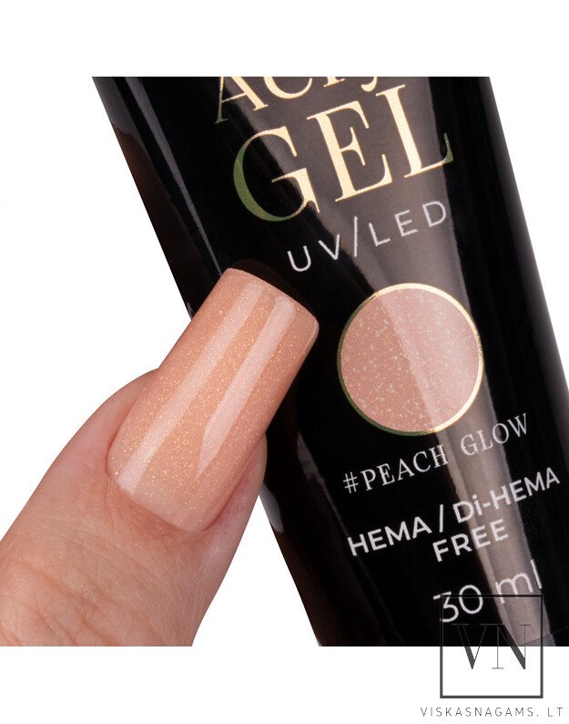 MOLLY NAILS ACRYLGEL polygelis PEACH GLOW, 30ml