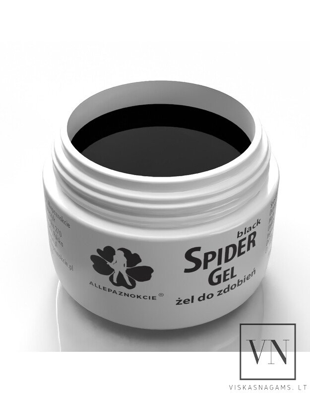 SPIDER spalvotas gelis BLACK