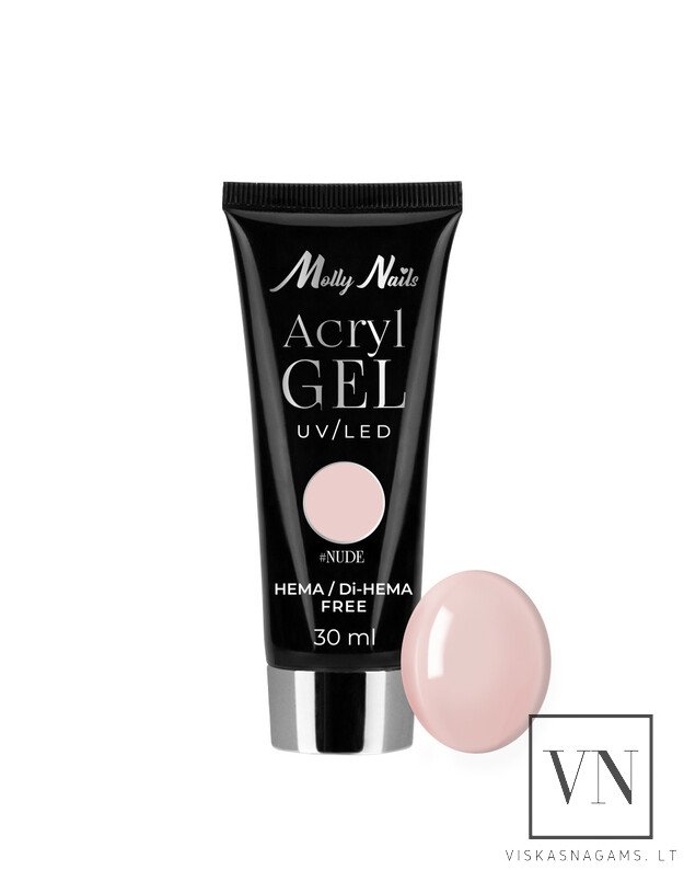 MOLLY NAILS ACRYLGEL polygelis NUDE, 30ml