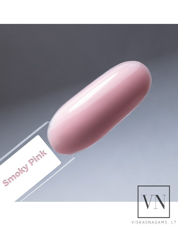 FIBER RUBBER BASE SMOKY PINK bazė su pluoštu, 10g