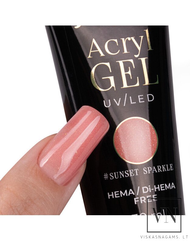 MOLLY NAILS ACRYLGEL polygelis SUNSET SPARKLE, 30ml