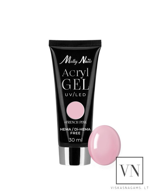 MOLLY NAILS ACRYLGEL polygelis FRENCH PINK, 30ml