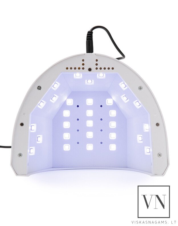 48W LED/UV hibridinė lempa MOLLY LUX 1s ir porankis manikiūrui 