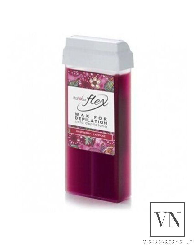 ItalWax kasetinis vaškas Raspberry Flex, 100ml